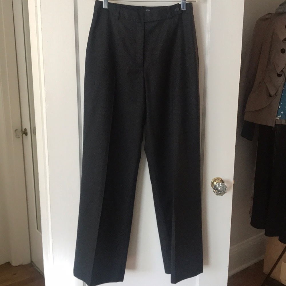 J. Crew High-waisted Wool Trouser